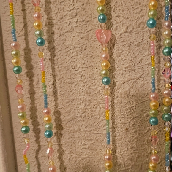 Ouija pastel pearl and crystal horseshoe suncatcher. One of a kind. - Picture 11 of 16